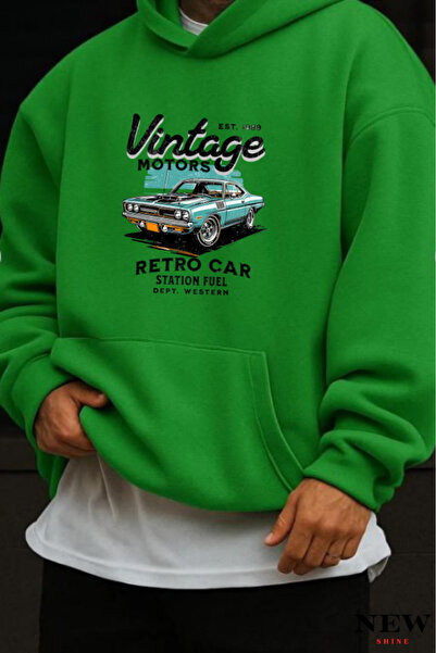 New Shine Φούτερ με vintage στάμπα