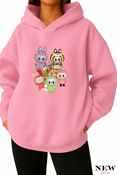 New Shine سويت شيرت مطبوع من لابوبو