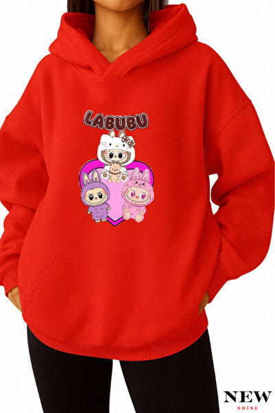 New Shine سويت شيرت مطبوع من لابوبو