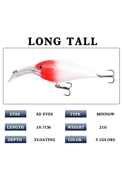 Bozok balıkçılık MAKET BALIK , 21 GRAM 10,7 CM DALARLI RAPALA FLOATİNG