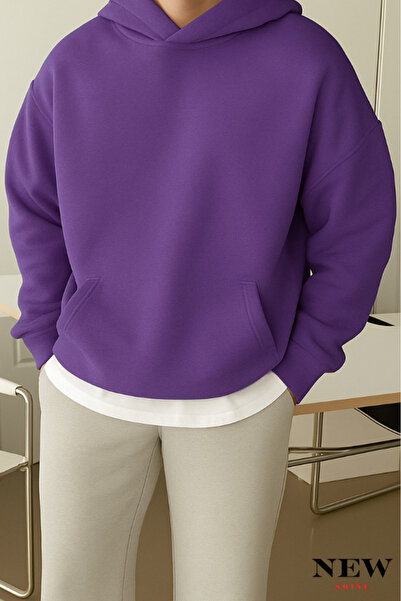 New Shine سويت شيرت بقلنسوة للجنسين