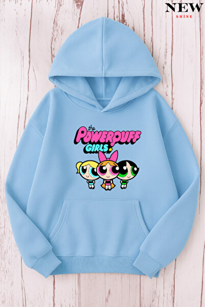 New Shine Powerpuff Girls Printed Sweatshirt