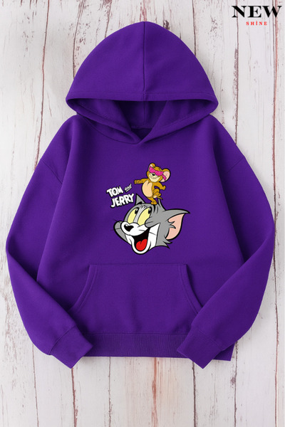 New Shine سويت شيرت بطبعة توم وجيري