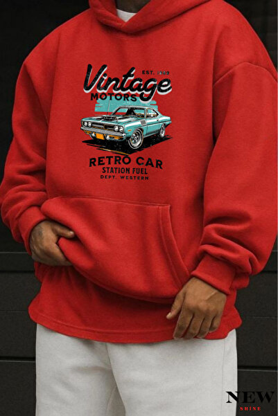 New Shine Φούτερ με vintage στάμπα