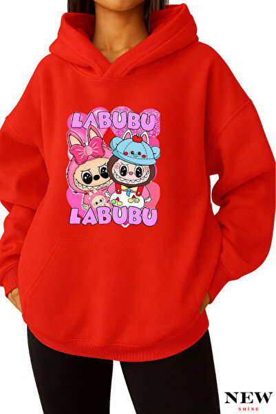 New Shine سويت شيرت مطبوع من لابوبو