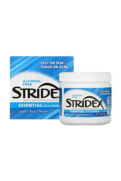 Stridex قطن للقضاء على حب الشباب بالفيتامينات من ستريديكس - 55 قطعة
