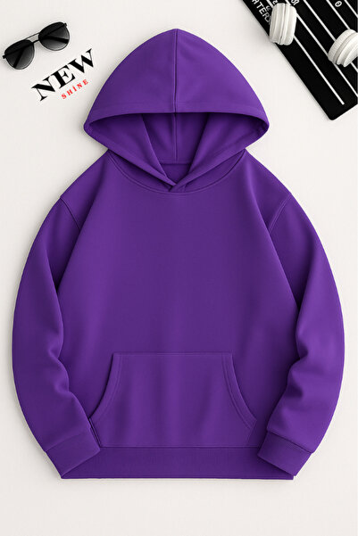 New Shine سويت شيرت بقلنسوة للجنسين