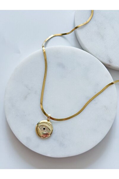 CHARMLUCKY ÇELİK GÖZ İTALYAN ZİNCİR KOLYE