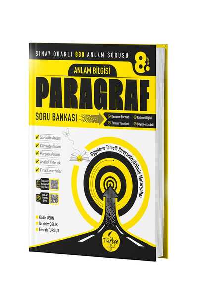 TÜRKÇE ATÖLYESİ 8. Sınıf Anlam Bilgisi Paragraf Soru Bankası