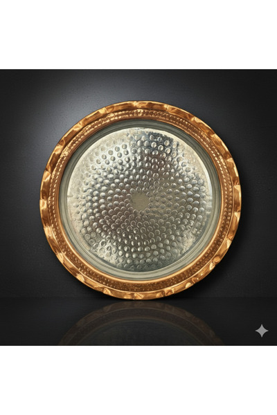 Zinnun Copper Red Corded Tray (25 cm)