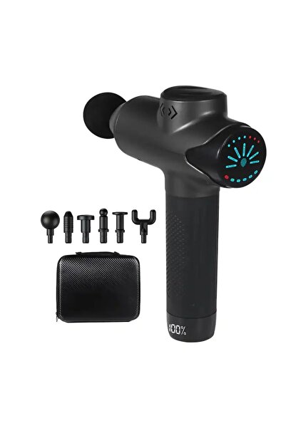 OEM Masaj silențios profesional cu percuții - 12 viteze, 3200 de percuții, design ergonomic, negru