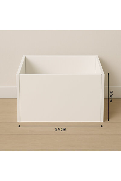 anadoluselçukluplastik kutu raf 1,sınıf mdf den 34 cm