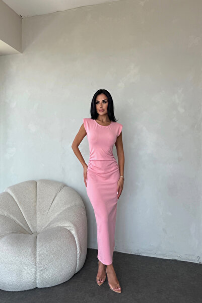 KAMACI BUTİK DRAPELİ TASARIM ELBİSE