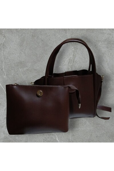 RMY MODA Single Compartment Bag with Handle and Shoulder Strap Makeup Bag