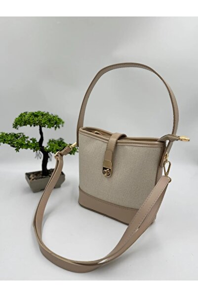 RMY MODA Stylish Straw Detailed Bag with Shoulder and Crossbody Strap