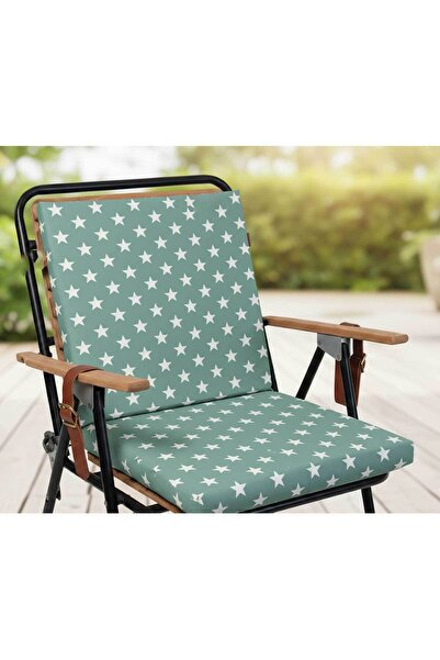 RevuBaby Bahçe Balkon Salon Sandalye Minderi Bağlama İPLİ (ARKALIKLI)