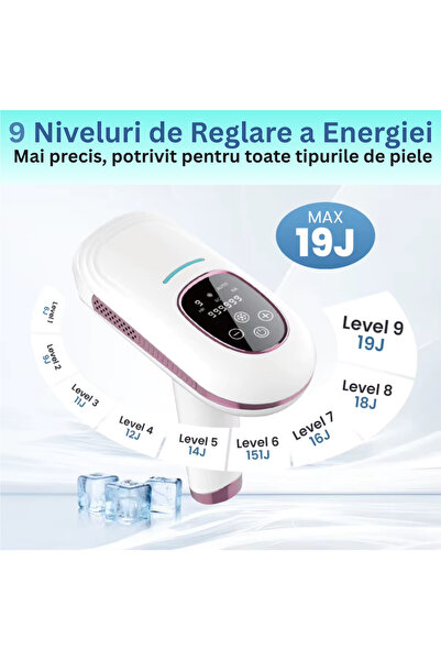 TrustTech IPL laser epilator with cooling as Ice permanent hair removal, face, body, arms, legs, groin