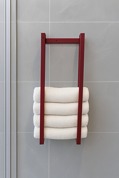 DemCey Home رف حائط مزخرف لحامل مناشف الحمام، حامل مناشف