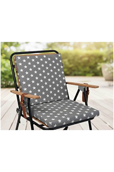 RevuBaby Bahçe Balkon Salon Sandalye Minderi Bağlama İPLİ (ARKALIKLI)