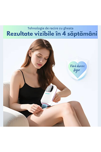 TrustTech IPL laser epilator with cooling as Ice permanent hair removal, face, body, arms, legs, groin