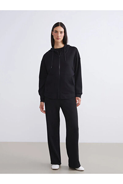LC Waikiki LCW ModestSiyah Beli Lastikli Kadın Eşofman Altı