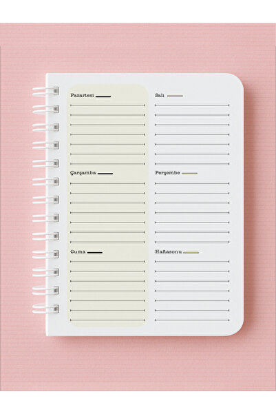 Apeirona | Limitless Art Tarihsiz Ajanda - Plastik Sert ve Esnek Kapaklı - Çelik Spiralli - Özel Seri - TypeWriter