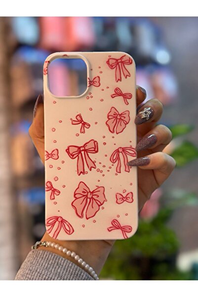 SOFT iPhone 13/14 Uyumlu Silikon İçi Kadife Lansman Kabarık Desenli Telefon K...