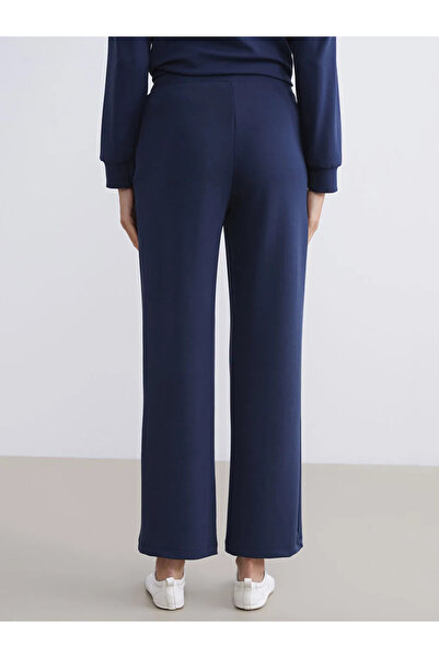 LC Waikiki LCW VisionLacivert Beli Lastikli Geniş Paça Kadın Eşofman Altı