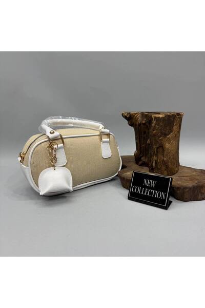 RMY MODA Wicker Look Leather Combination Hand and Shoulder Bag
