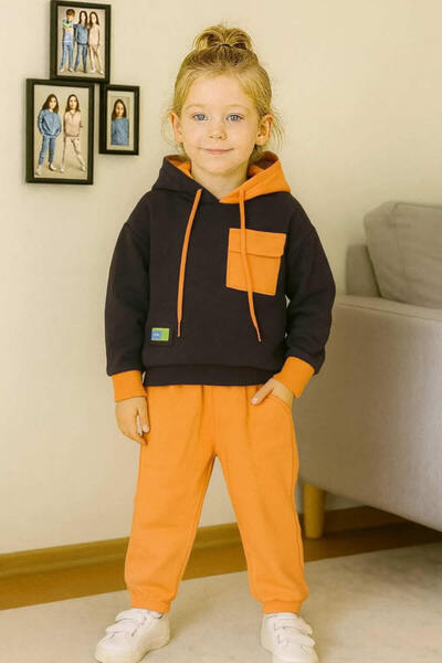 krm kerem bebe Hooded Seasonal Children's Double Set