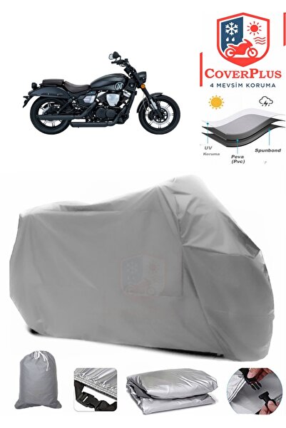CoverPlus Gri Mondial 250 Nevada Motor Brandası,Motosiklet Branda Premium Kal...