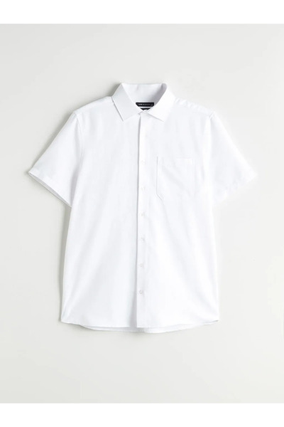 LC Waikiki Regular Fit Short Sleeve Dobby Men's Shirt