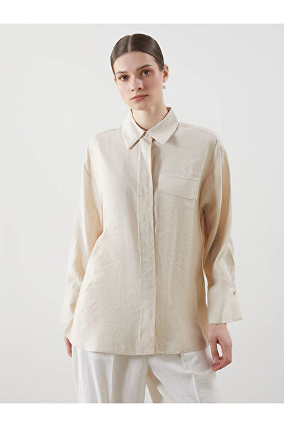 LC Waikiki Beige Loose Fit Women's Shirt Tunic