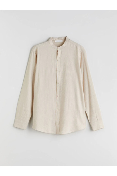 LC Waikiki Ανδρικό πουκάμισο με μακρύ μανίκι με γιακά δικαστής