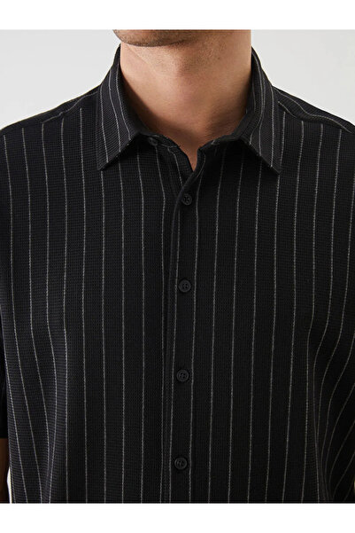 LC Waikiki Regular Fit Short Sleeve Striped Men's Shirt