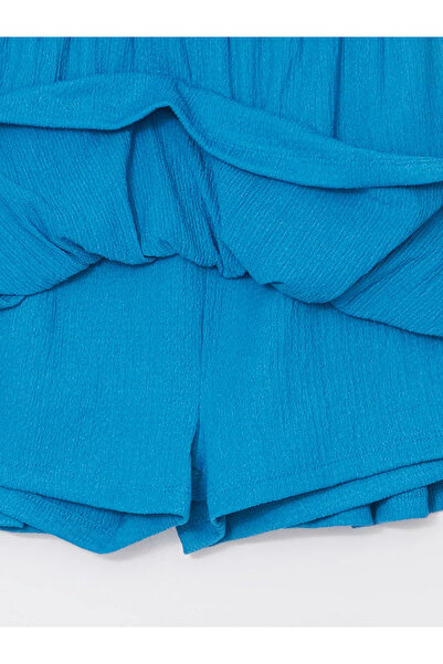 LC Waikiki Textured Women's Shorts Skirt with Elastic Waist