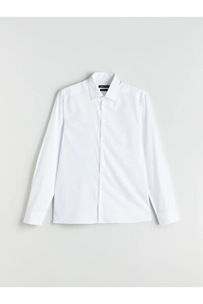 LC Waikiki Slim Fit μακρυμάνικο ανδρικό πουκάμισο Gabardine