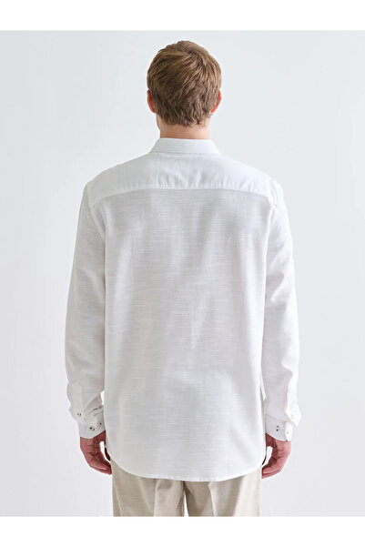 LC Waikiki Slim Fit Long Sleeve Dobby Men's Shirt