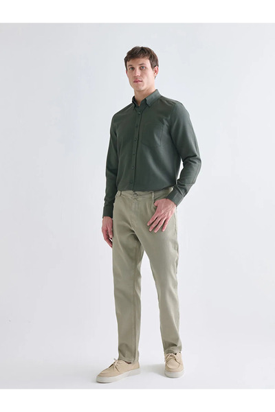 LC Waikiki Regular Fit Uzun Kollu Armürlü Erkek Gömlek