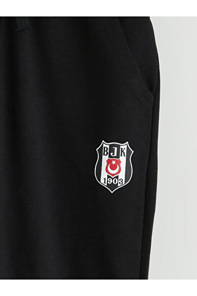 LC Waikiki Kapüşonlu b-j-k Baskılı Erkek Çocuk Eşofman Takımı