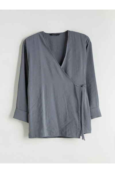 LC Waikiki Double Breasted Collar Women's Kimono