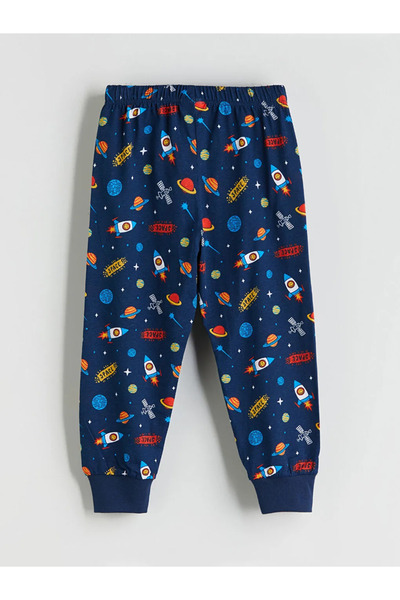 LC Waikiki Long Sleeve Printed Boys' Pajama Set