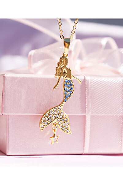 Yenress Collection Deniz Kızı Kolye Altın Kaplama