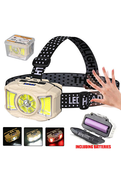 Choice مصباح أمامي T329-A قوي يعمل بتقنية LED يعمل ببطارية قابلة لإعادة الشحن...