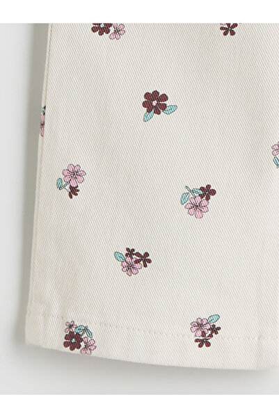LC Waikiki New Season Wideleg Floral Girl's Trousers