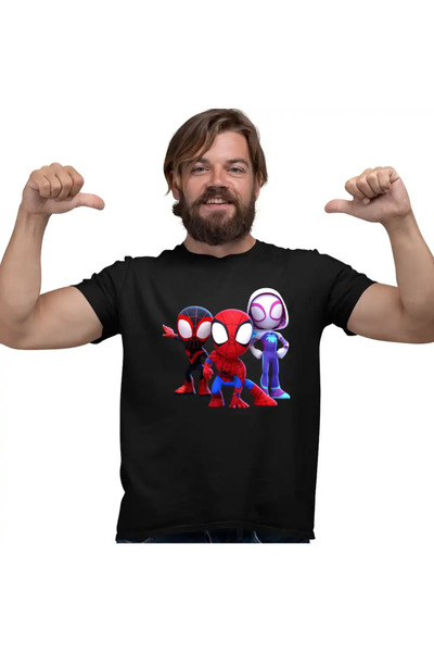 OEM Men's T-Shirt Spiderman Marvel All Team