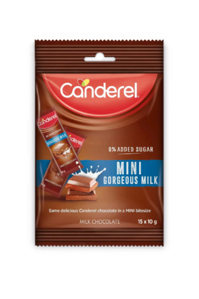 Canderel Mini Chocolate Gorgeous Milk - 150g x 4