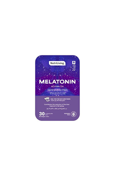 NutriLiving نوتري ليفينج مكمل غذائي ميلاتونين شرائح قابلة للذوبان بالفم - 30 حبة