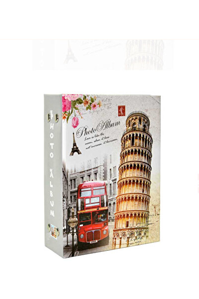 Angelphoto برج بيزا ملون منقوش 96 قطعة مقاس 10x15 سم. ألبوم صور ترويجي
