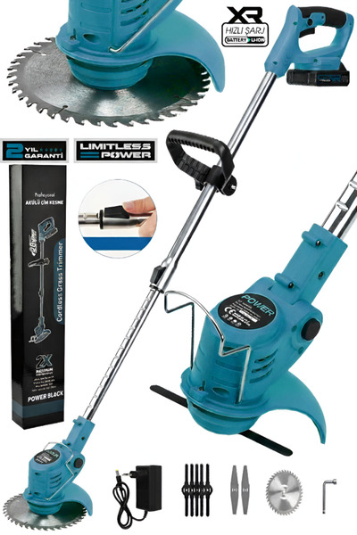 POWER BLACK ULTRA GÜÇLÜ 21 V ŞARJLI TIRPAN XR Li-Ion 21V. 1500mAh (çift akü) ...